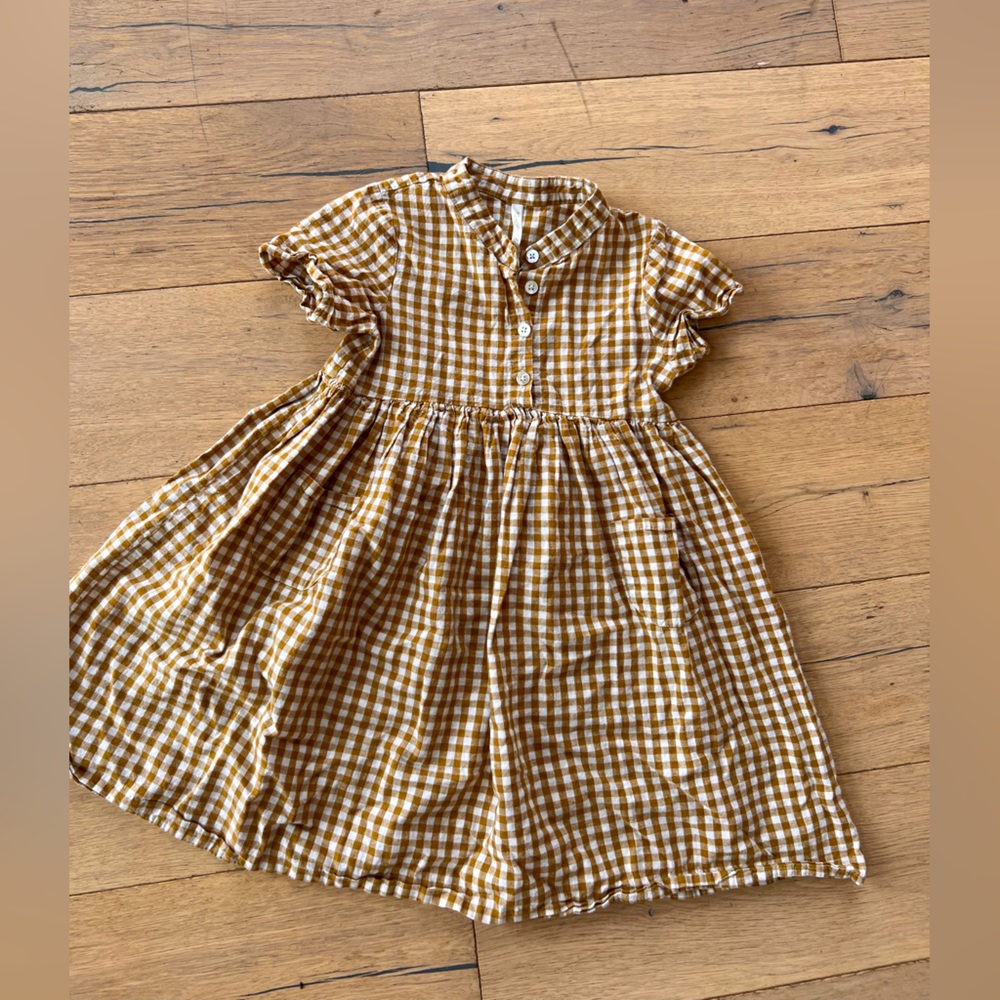 Rylie & Cru gingham dress 4-5T
